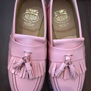 Solovair Pink Tassel Loafers